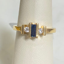 Load image into Gallery viewer, Sapphire Baguette Ring
