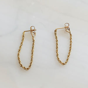 Rope Dangly Earrings Long & Lean