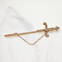 Load image into Gallery viewer, Antique Sword Stick Pin
