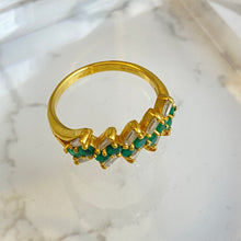 Load image into Gallery viewer, 18K Emerald and Diamond Ring
