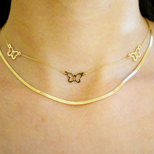Load image into Gallery viewer, Butterfly Station Necklace 14k
