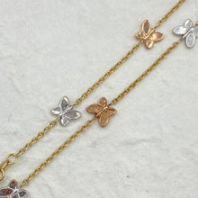Load image into Gallery viewer, Tri-Color Butterfly Anklet
