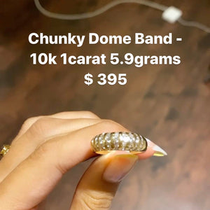 Chunky Diamond Dome Band