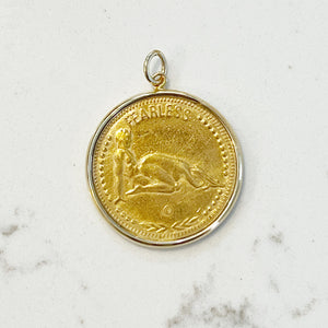 Brass Aries Brothel Coin