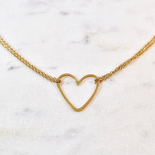 Load image into Gallery viewer, Chain Heart Necklace
