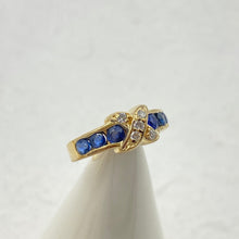 Load image into Gallery viewer, Sapphire Diamond .05 CTW Ring
