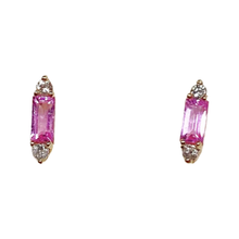 Load image into Gallery viewer, Pink Sapphire Party Stud
