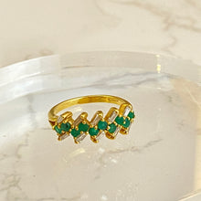 Load image into Gallery viewer, 18K Emerald and Diamond Ring
