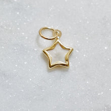 Load image into Gallery viewer, Mother of Pearl Star Earring Charm
