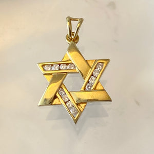 Star of David with Channel Set Diamonds