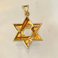 Load image into Gallery viewer, Star of David with Channel Set Diamonds
