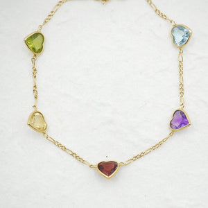 Gemstone Heart Bracelet 2
