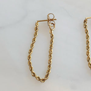 Rope Dangly Earrings Long & Lean