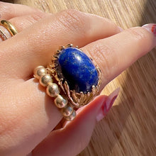 Load image into Gallery viewer, Lapis Lazuli Cabochon Ring
