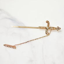 Load image into Gallery viewer, Antique Sword Stick Pin
