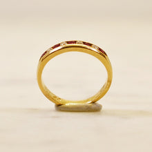 Load image into Gallery viewer, Sparkly Rubies &amp; Diamonds Pinky Ring
