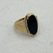 Load image into Gallery viewer, Onyx Diamond Statement Ring
