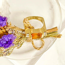 Load image into Gallery viewer, Citrine Diamond Ring
