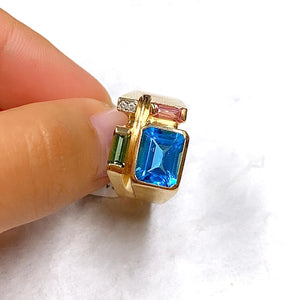 Gemstone Diamond Ring