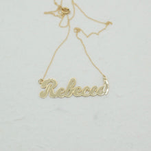 Load image into Gallery viewer, Rebecca Nameplate Necklace
