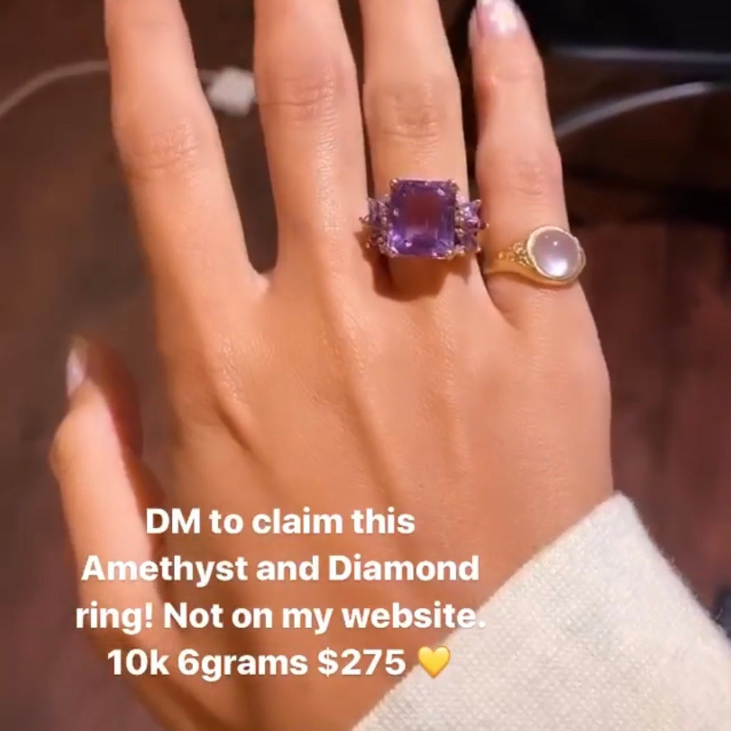 10k Amethyst Ring