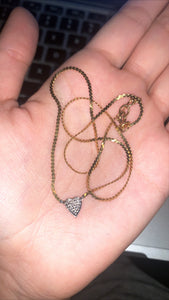Diamond Heart Serpentine Chain