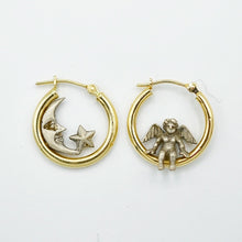 Load image into Gallery viewer, Celestial Cherub Hoops
