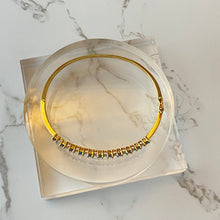 Load image into Gallery viewer, Bangle with Princess Cut Sapphires
