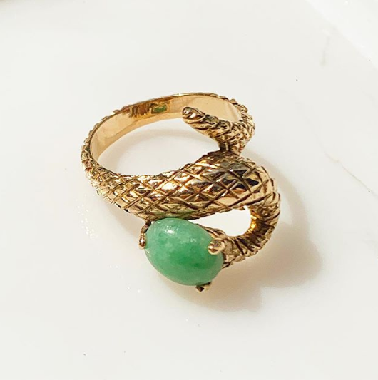 Serpent Dragon Jade Ring